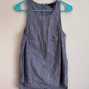Banana Republic Gray Fitted Sleeveless Top